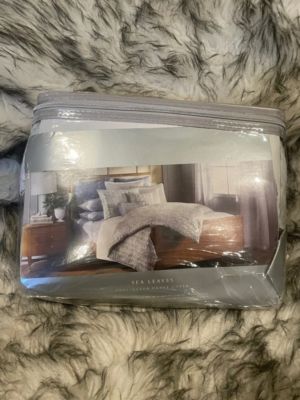Barbara Barry SeaLeaves Full/Queen Duvet Cover NEW